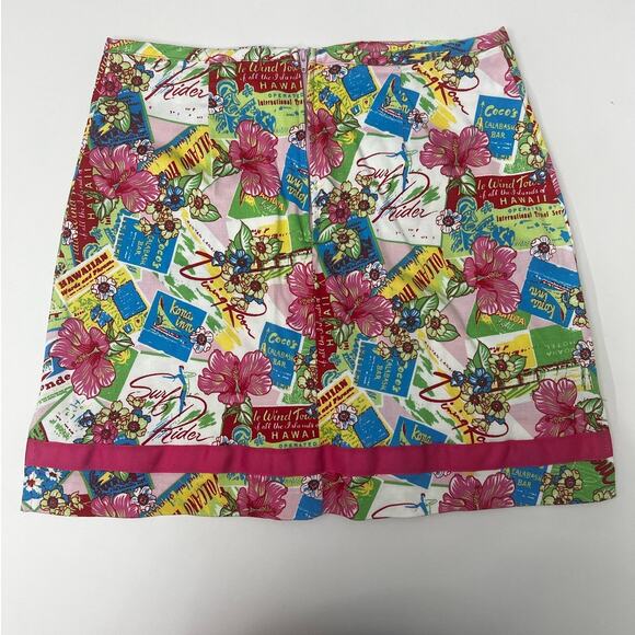 Bamboo Traders Women's Hawaiian-Themed Skort, Size 6 - Picture 1 of 7